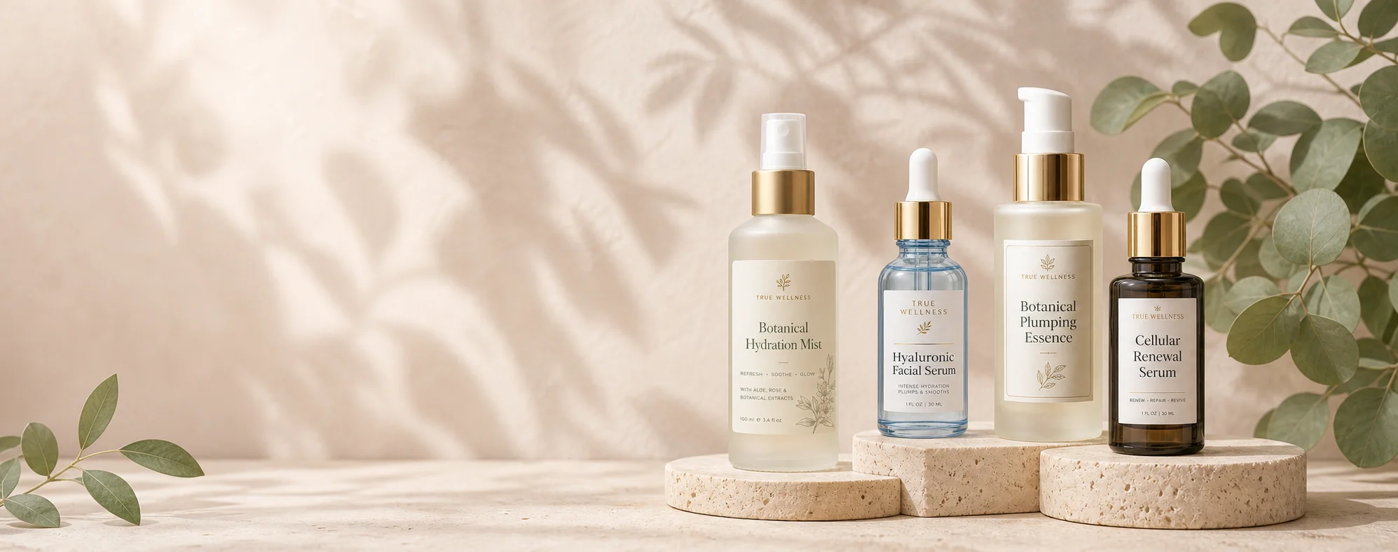 Active Recovery Supply cooling gel, recovery lotion, bath soak and repair serum